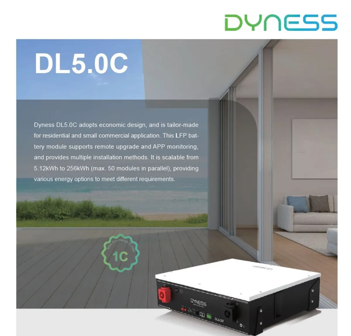 Dyness DL5.0C 5.12kWh LiFePO4 Solar Battery – NEW - Image 3