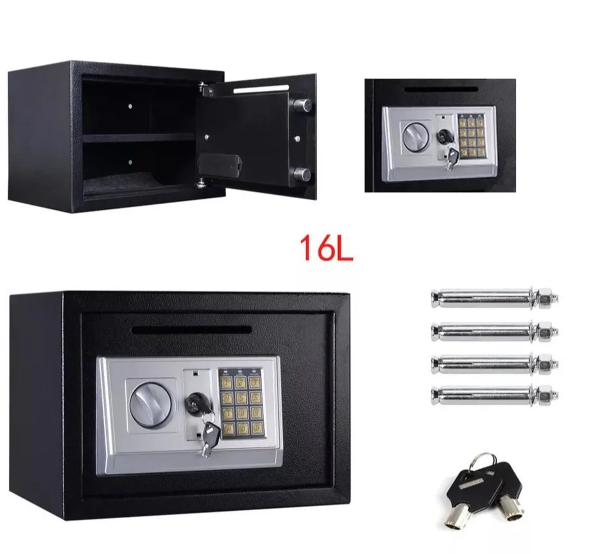 16L Electronic Safe 25x25x35cm NEW - Image 2