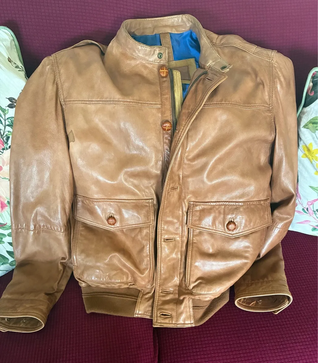 Massimo Dutti Leather Jacket - Image 1