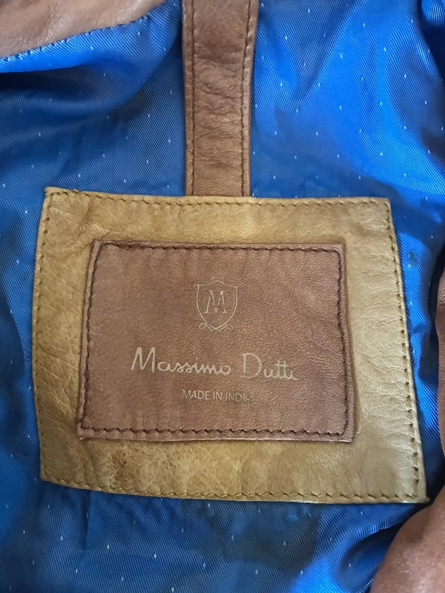 Massimo Dutti Leather Jacket - Image 2