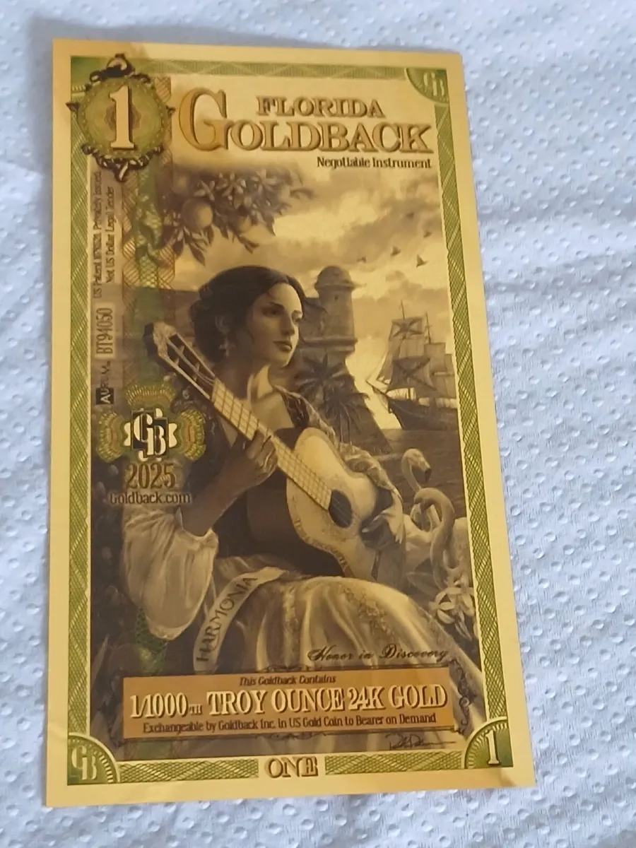 2025 Florida 1 & 2026 Idaho ½ Goldback - Image 1