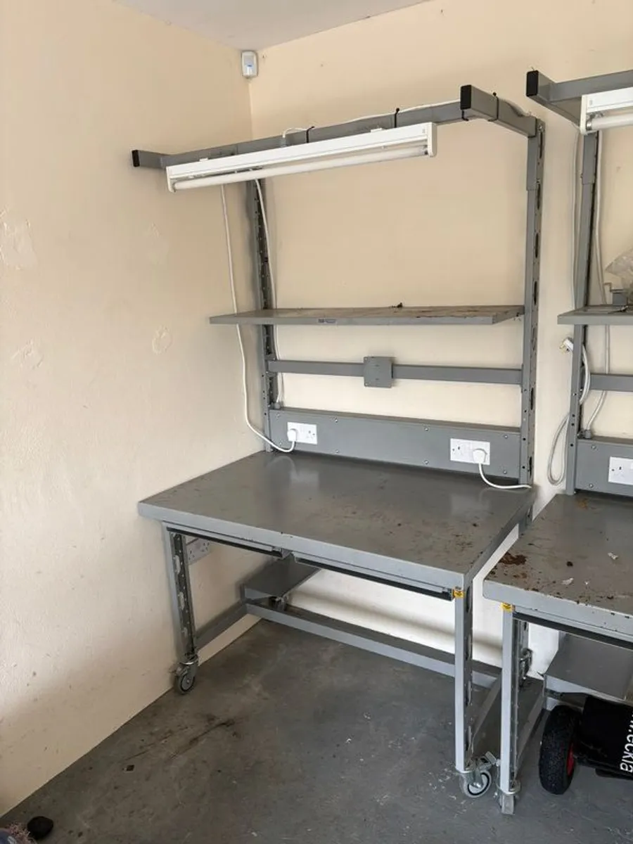 Steel Workshop Benches (5x) - Image 4