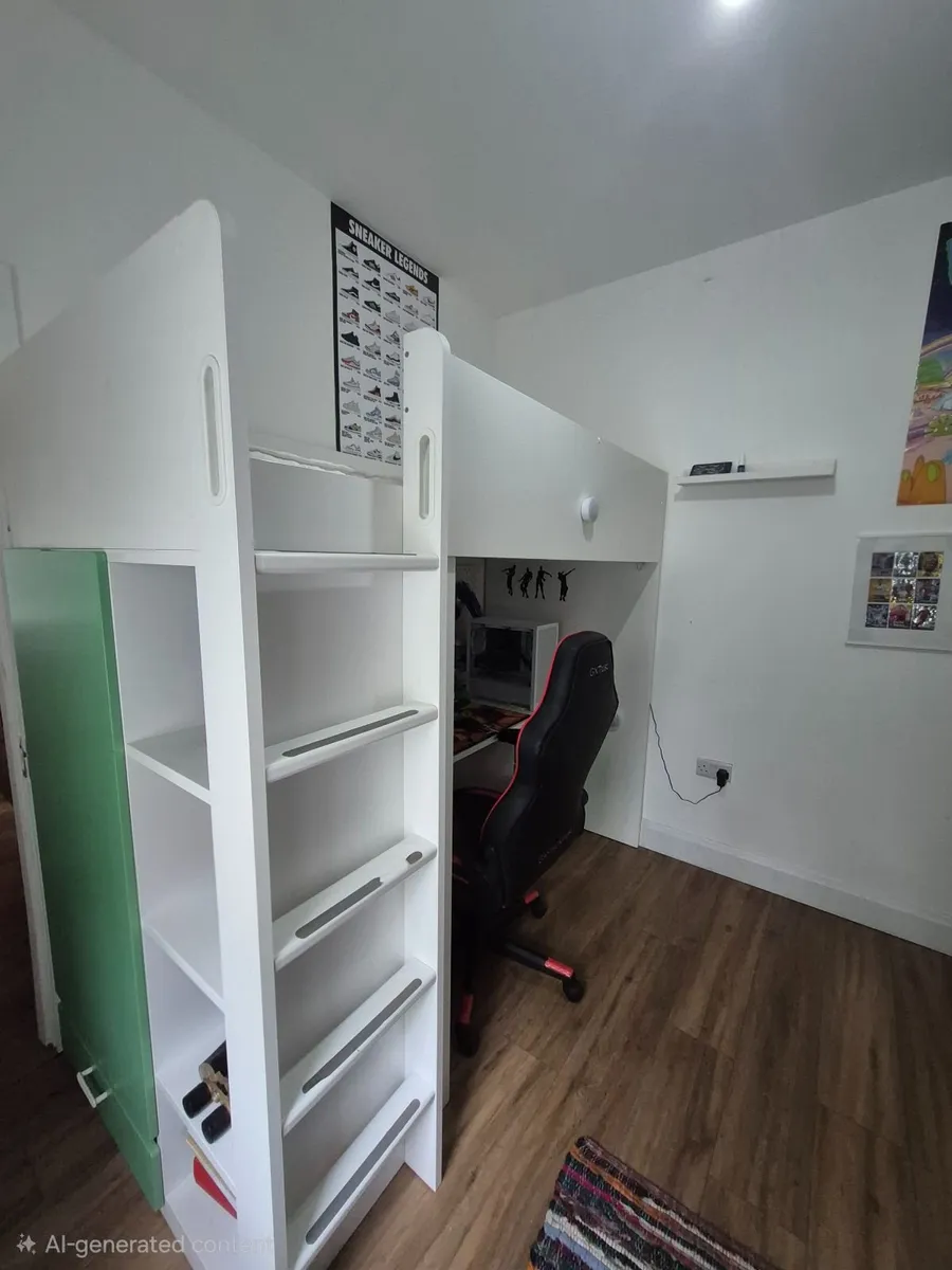 Childrens high sleeper bed - Image 1