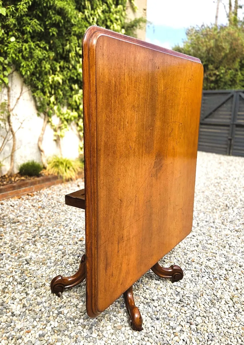 Large Victorian Square Table- Circa 1870 - Image 4