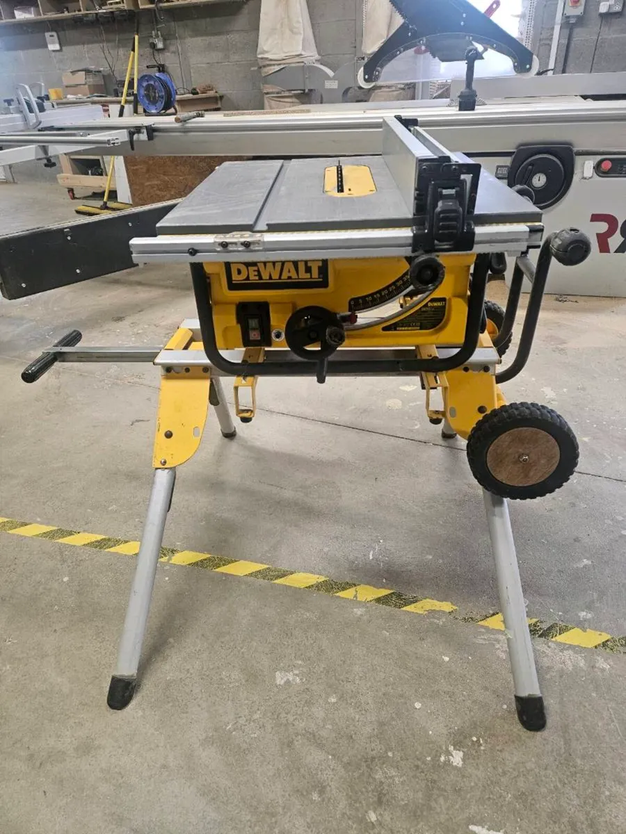 DeWalt DW745 Table Saw + DE7400 Rolling Stand - Image 1