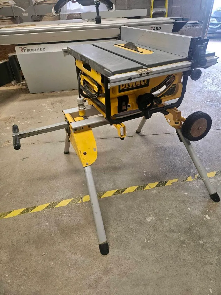 DeWalt DW745 Table Saw + DE7400 Rolling Stand - Image 2