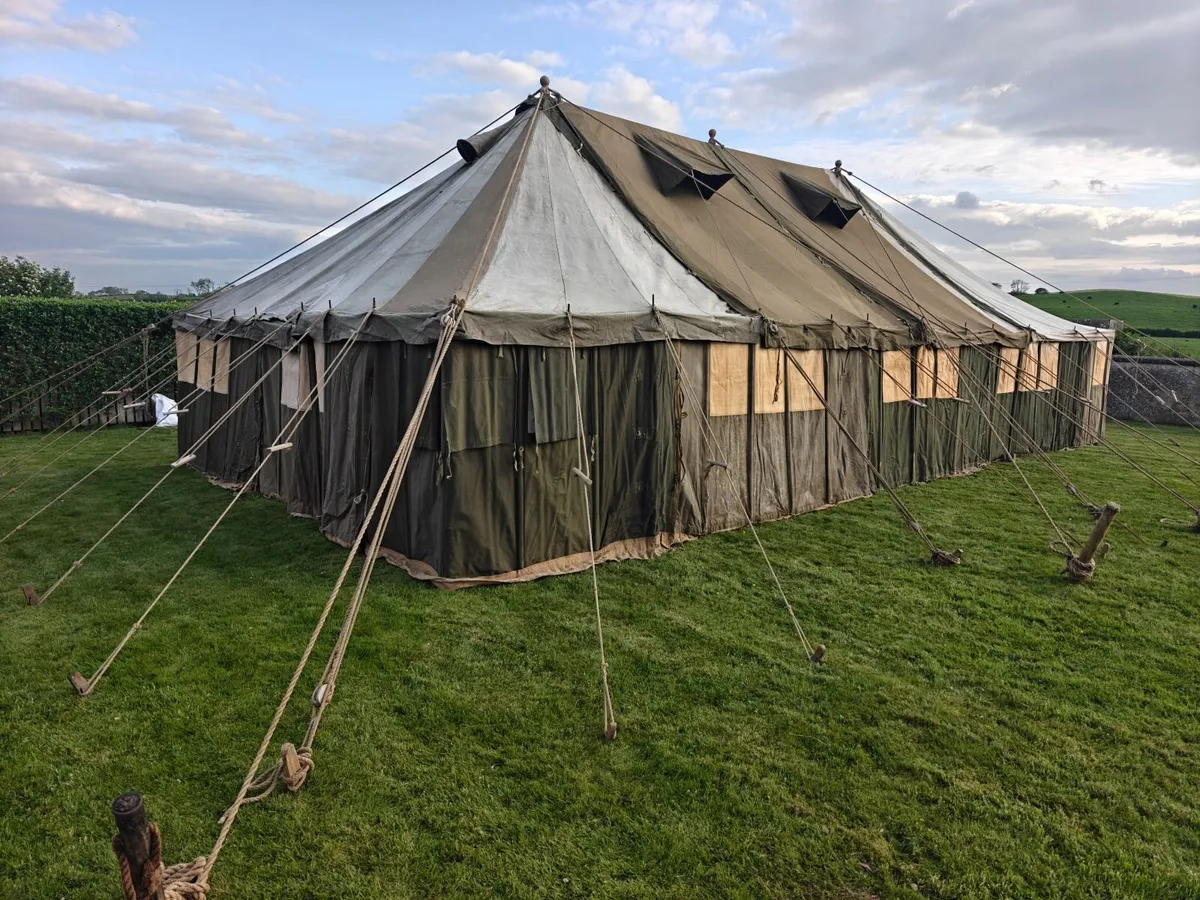 Vintage Army Tent Marquee - Image 4