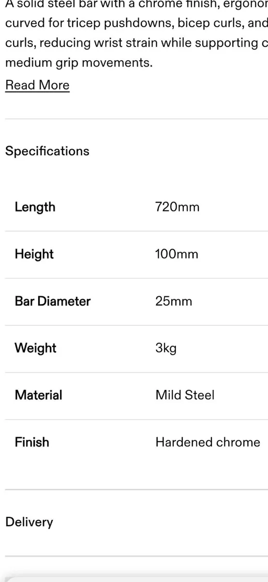 curl bar cable and lat pulldown attachment - Image 3