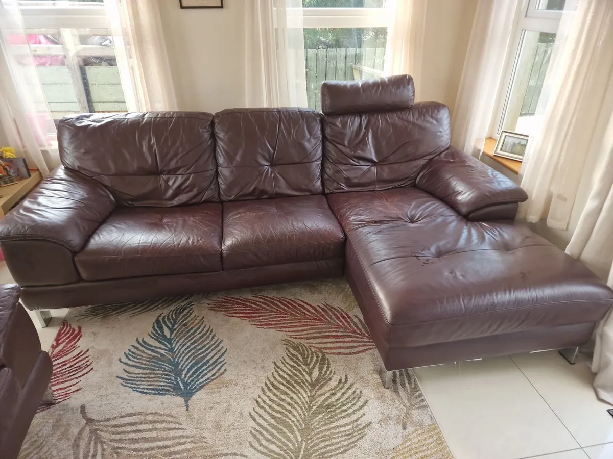 Corner sofa and 1 seater - Image 1