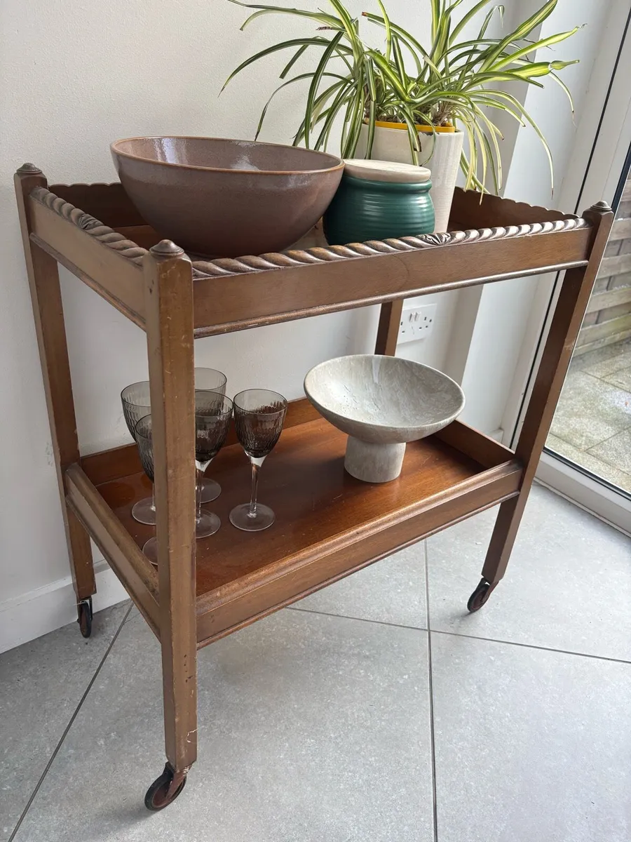 Vintage drinks trolley - Image 2