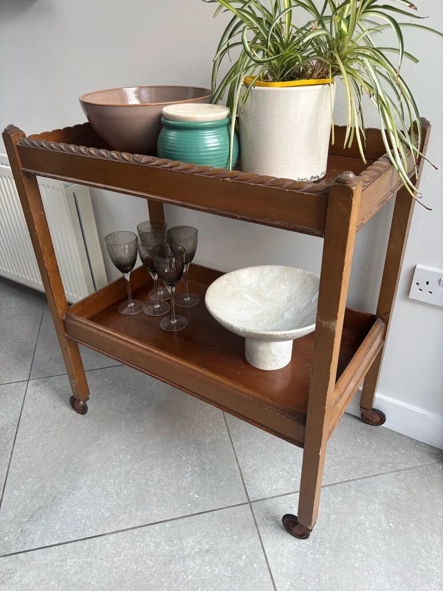 Vintage drinks trolley - Image 3