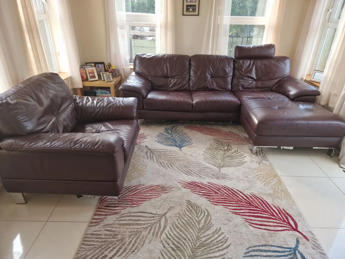 Corner sofa and 1 seater - Image 2
