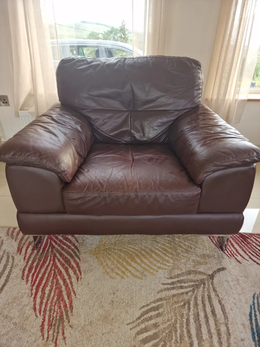 Corner sofa and 1 seater - Image 4