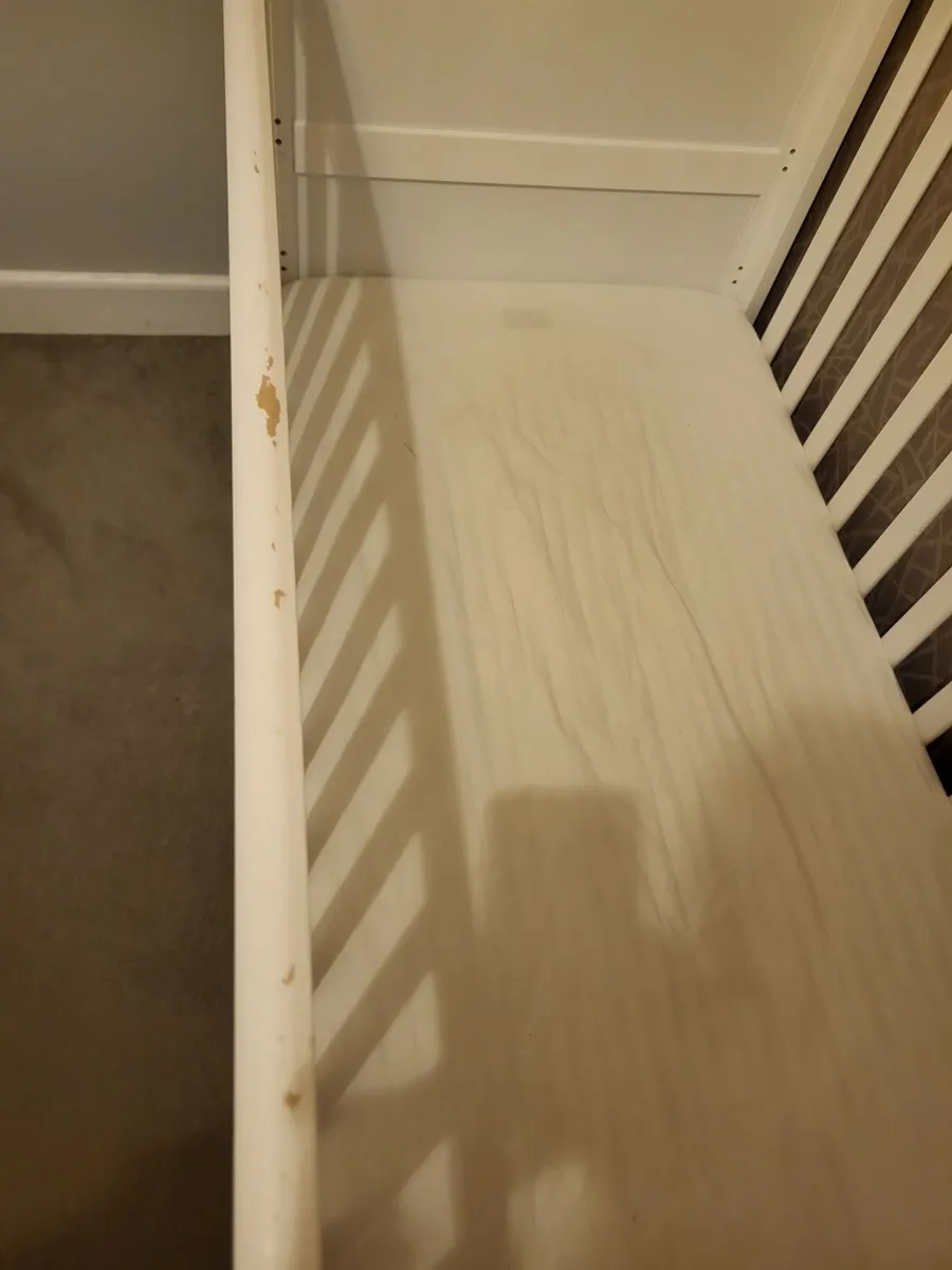 Mini Cot Bed White - Image 2