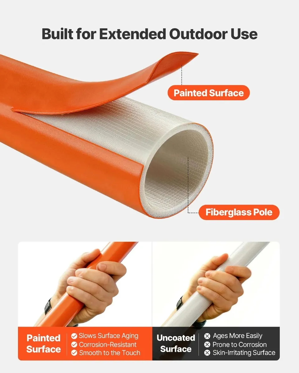 Manual Pole Saw, 2.2-8.2 m Extendable Tree Pruner, - Image 2