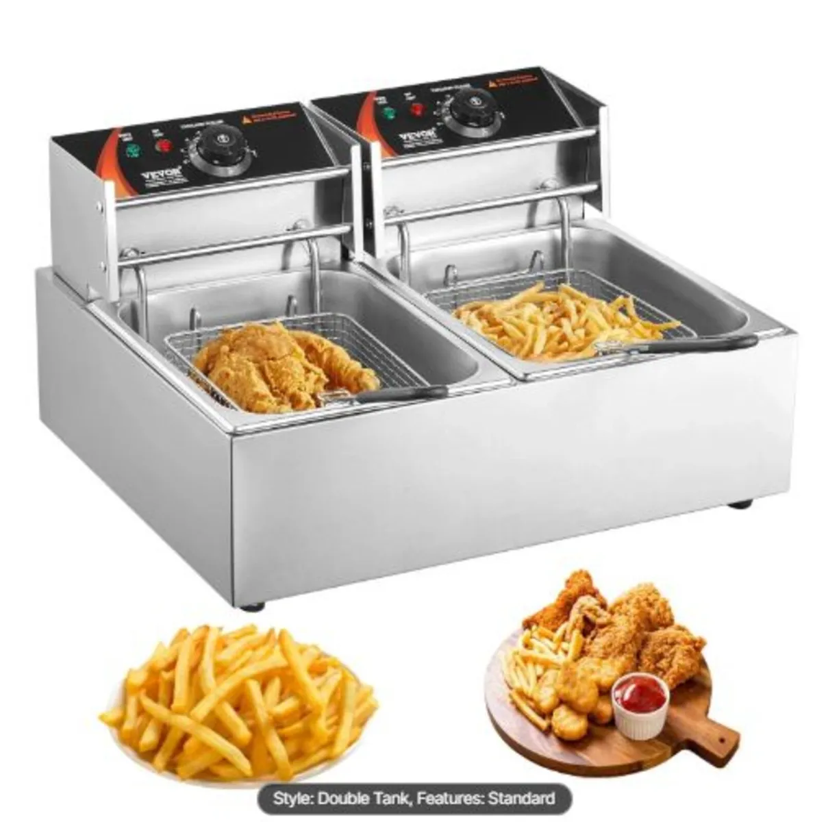 ommercial Electric Deep Fryer, 24L Large Capacity - Image 1
