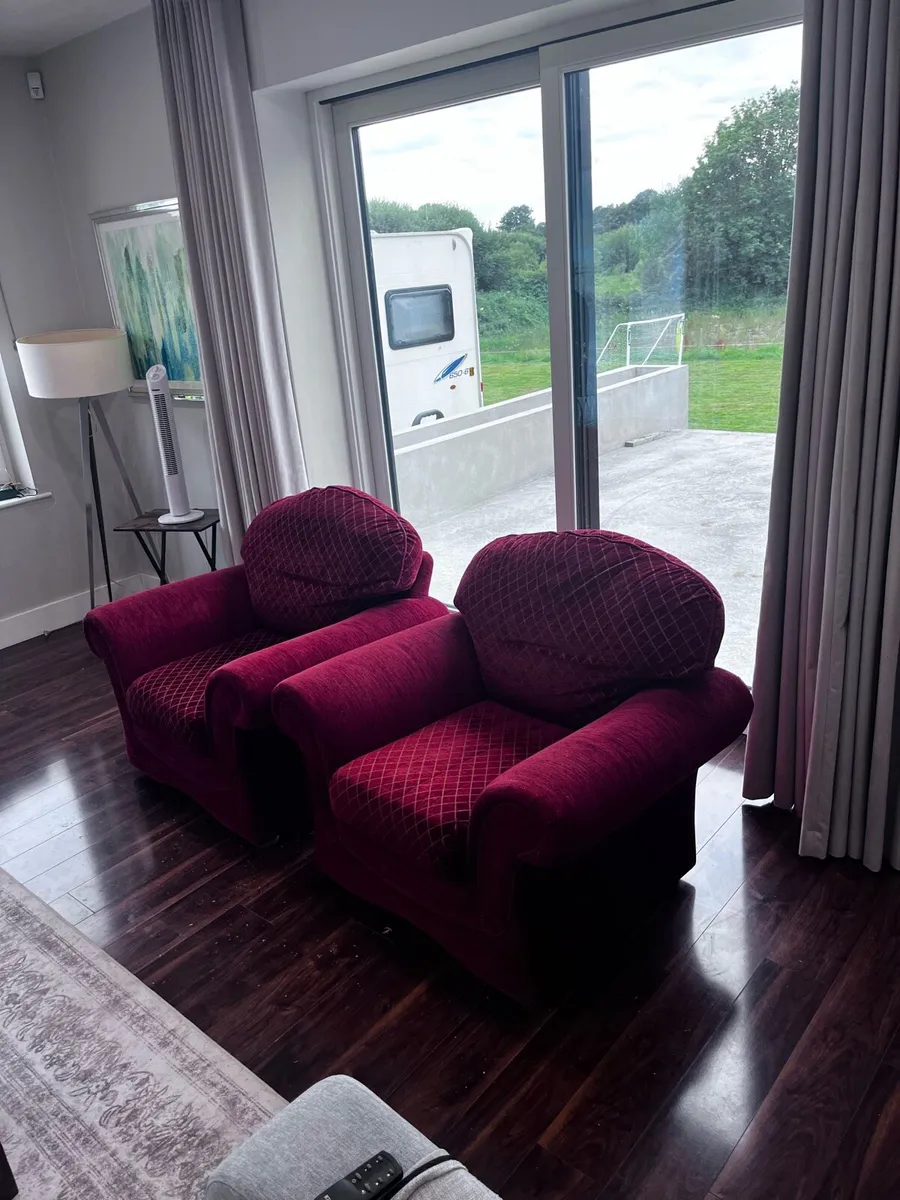Pair of Armchairs (Grey Stretch covers included - Image 2