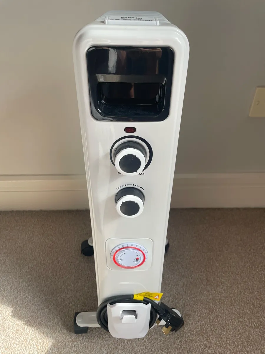 ELECTRIC PORTABLE OIL-FILLED RADIATOR (WHITE) - Image 1