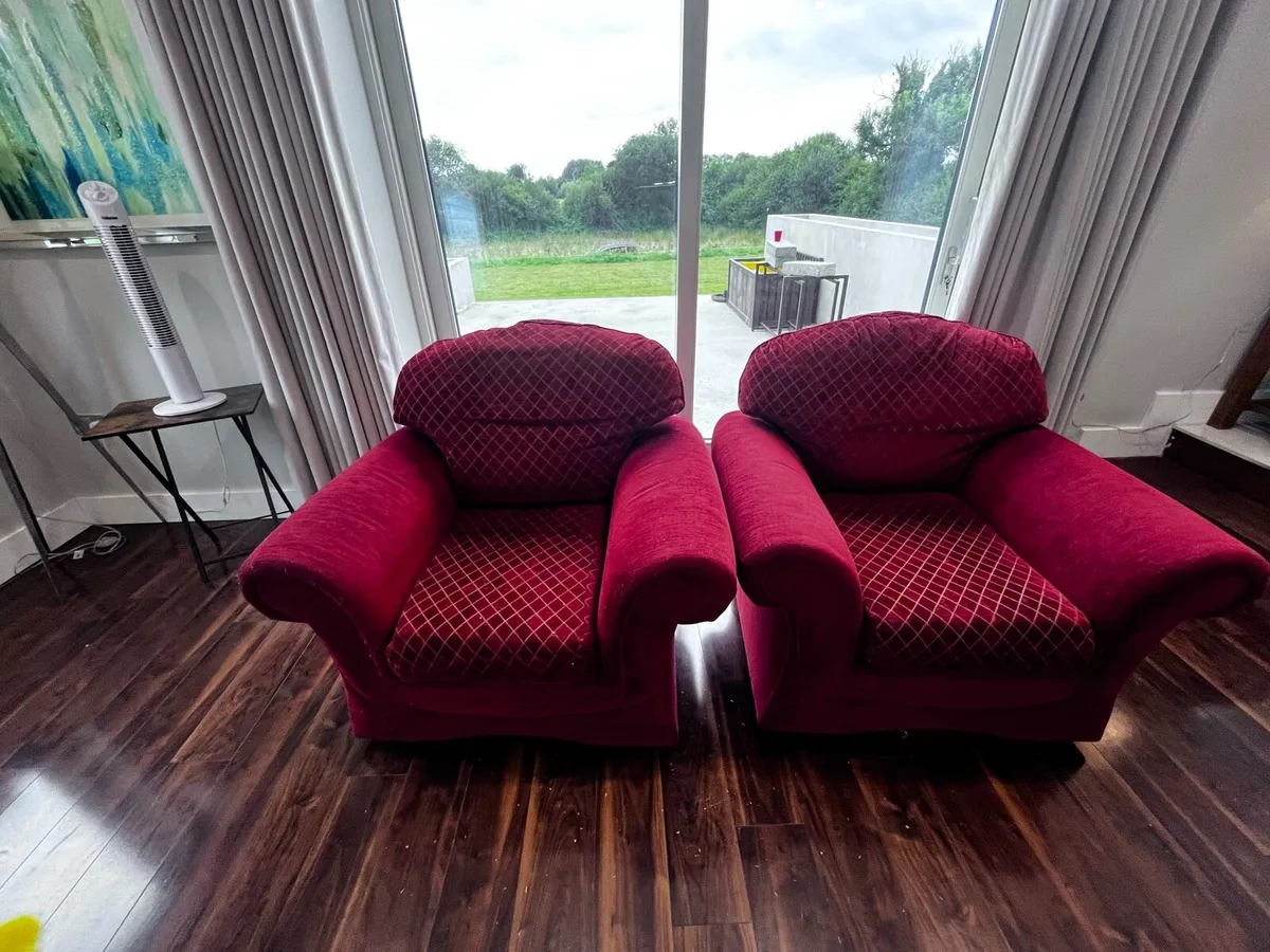 Pair of Armchairs (Grey Stretch covers included - Image 3