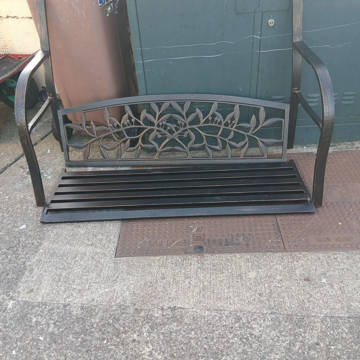 New garden bench