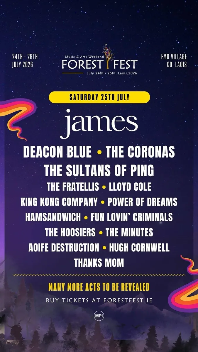 2 x Forest Fest Saturday Tickets