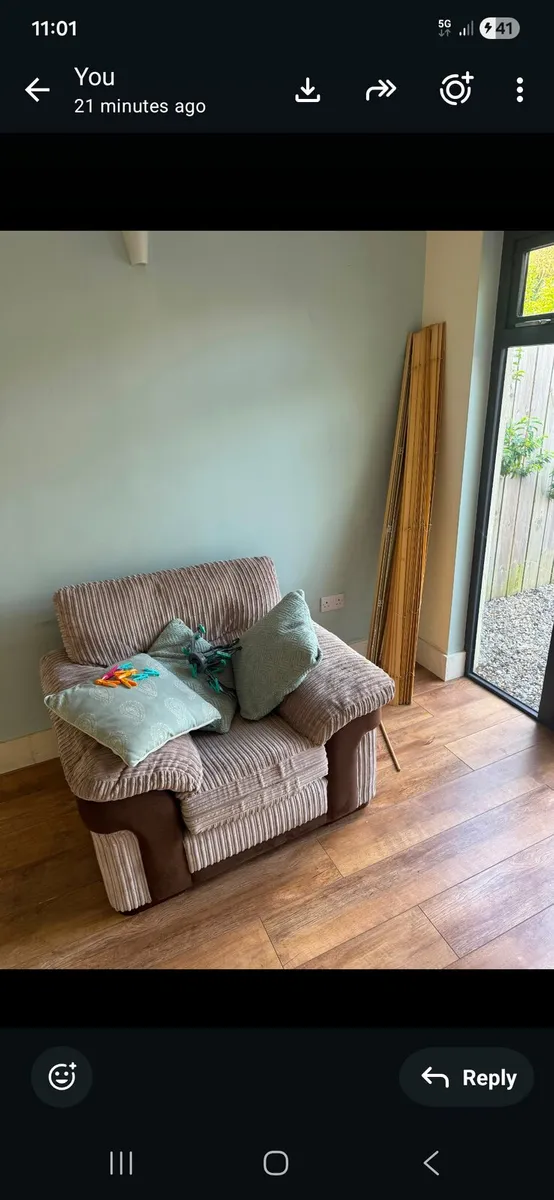 Couch 3 seater and 1 armchair - Image 2