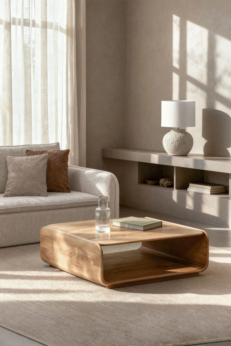 Sklum Large solid wood coffee table - Image 1