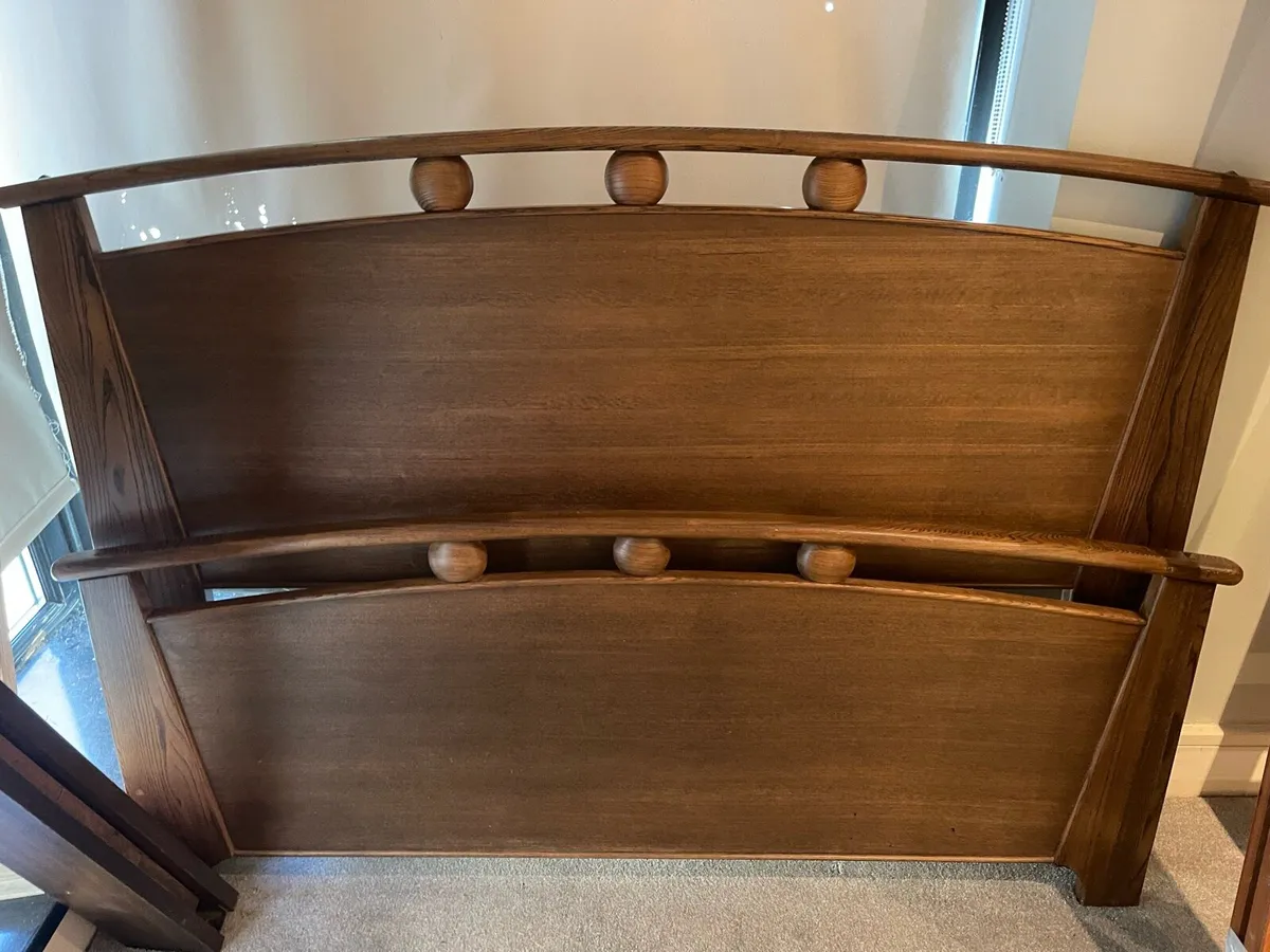 As New - Gorgeous 4Ft 6” Double Wooden Bed Frame - Image 2