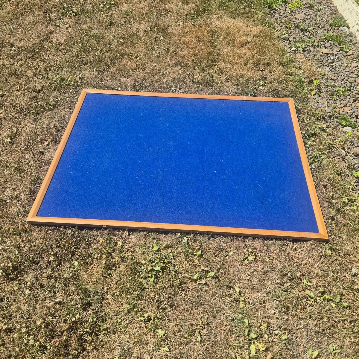 Blue felt noticeboard