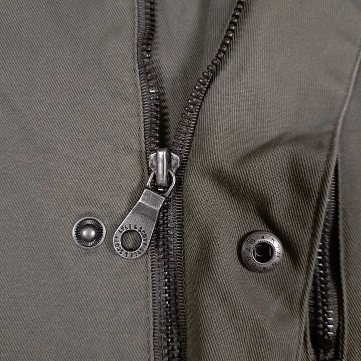 Lyle & Scott Khaki Green Jacket Size XXL - Image 3