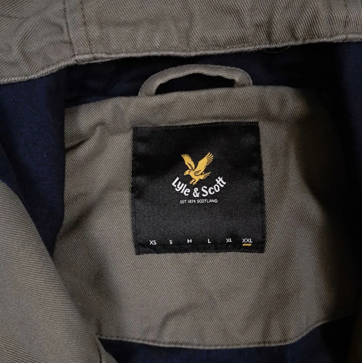Lyle & Scott Khaki Green Jacket Size XXL - Image 2