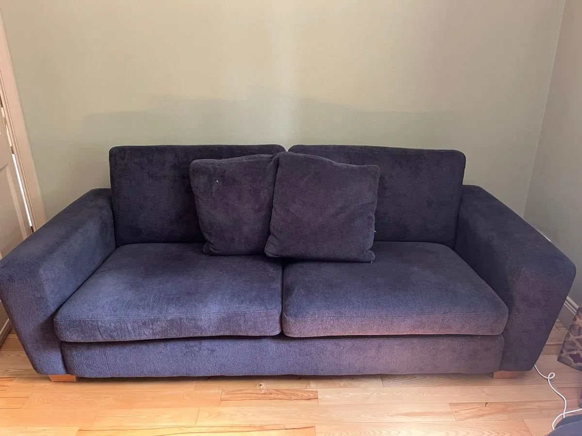 ORIOR large 3 seater sofa - Charcoal grey - Image 1