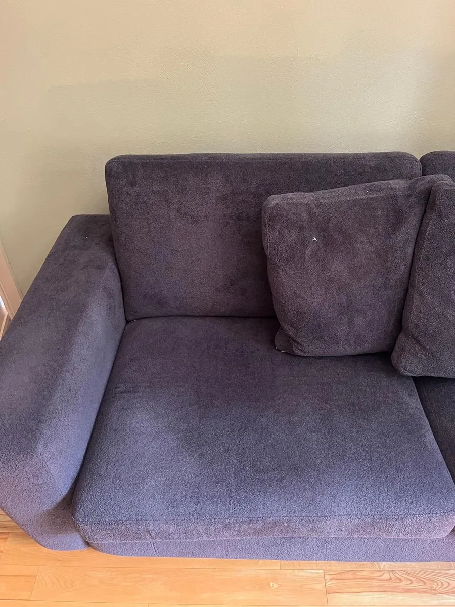 ORIOR large 3 seater sofa - Charcoal grey - Image 2