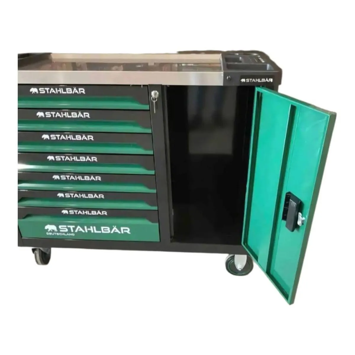Brand New 41" 7 Drawer + Side Cabinet Tool Chest - Image 3