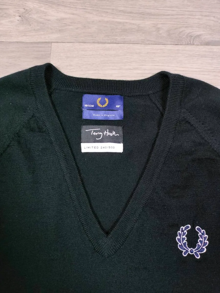 Fred Perry Terry Hall Limited Lambswool Jumper M - Image 3