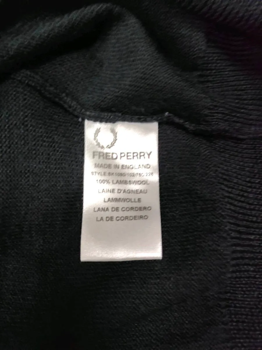 Fred Perry Terry Hall Limited Lambswool Jumper M - Image 4