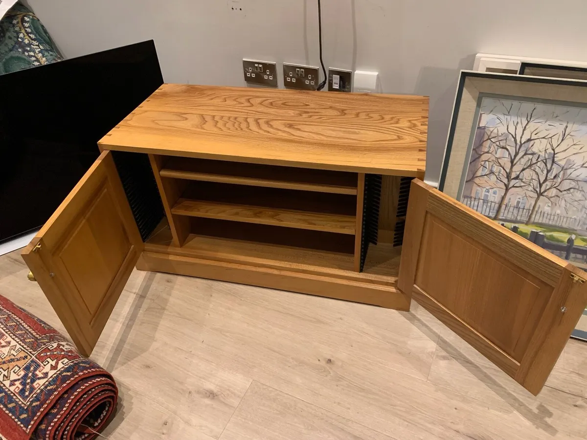 TV Storage Unit Solid Ash - Image 2