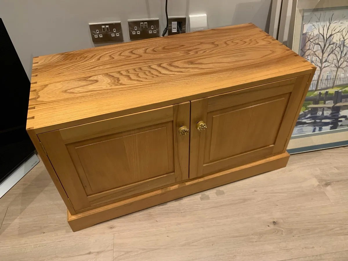 TV Storage Unit Solid Ash - Image 3