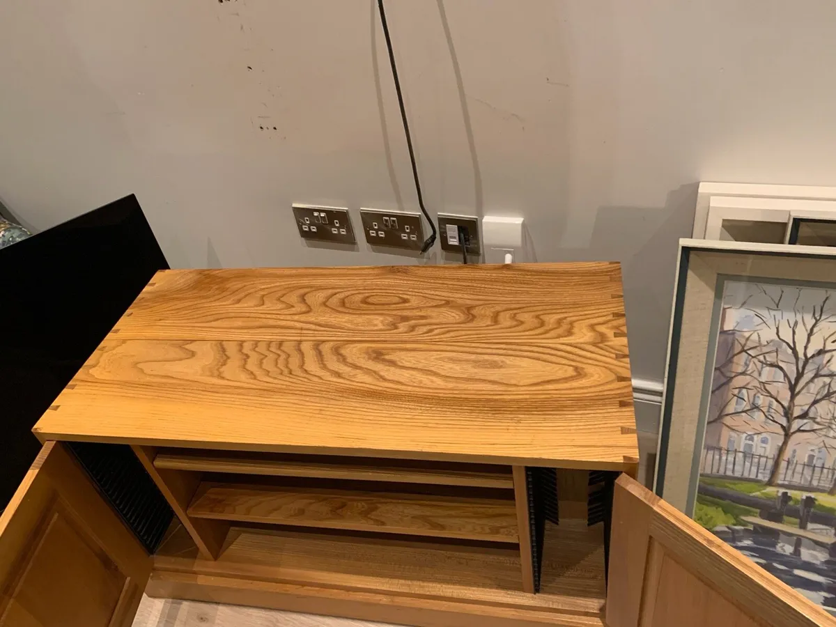 TV Storage Unit Solid Ash - Image 4