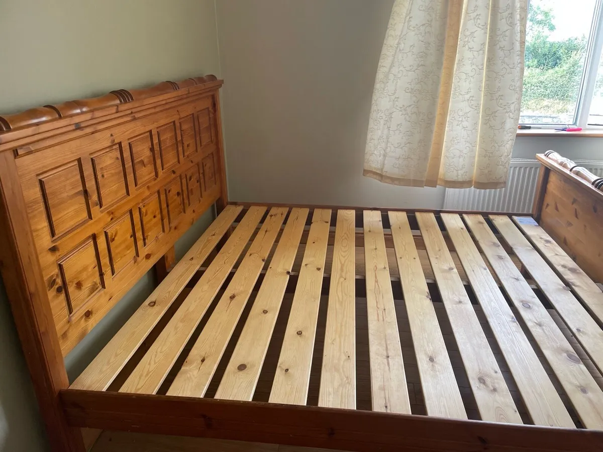 Super King Solid Pine Bed Frame - Image 1