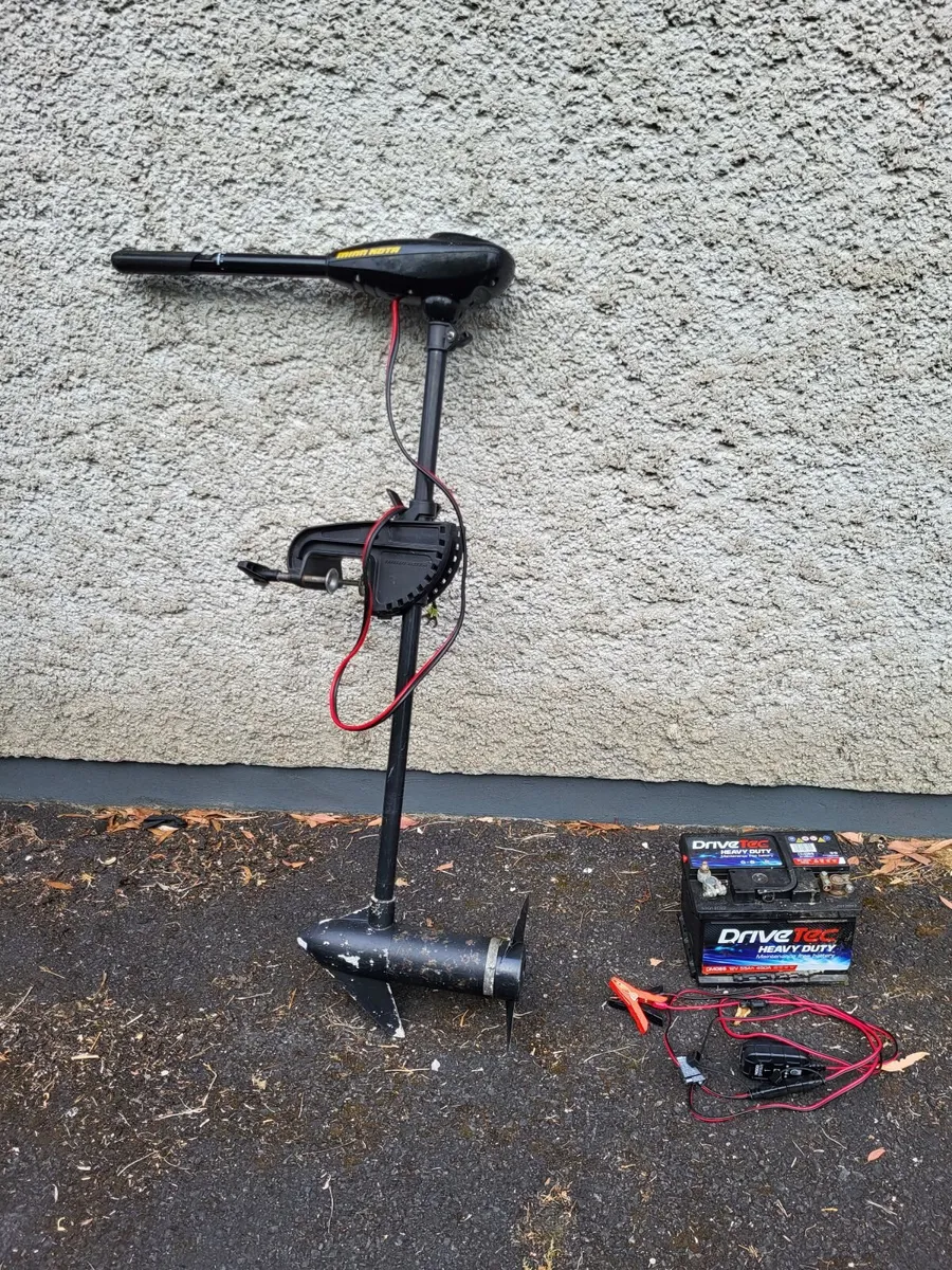 Mini kota trolling outboard with battery and charg