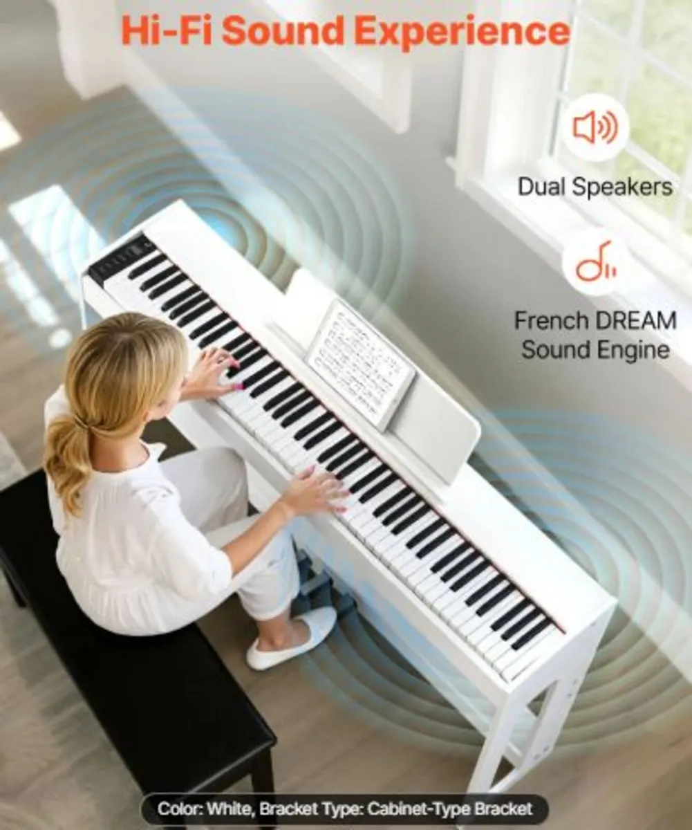 Weighted Digital Piano, 88 Keys Fully Weighted, - Image 2