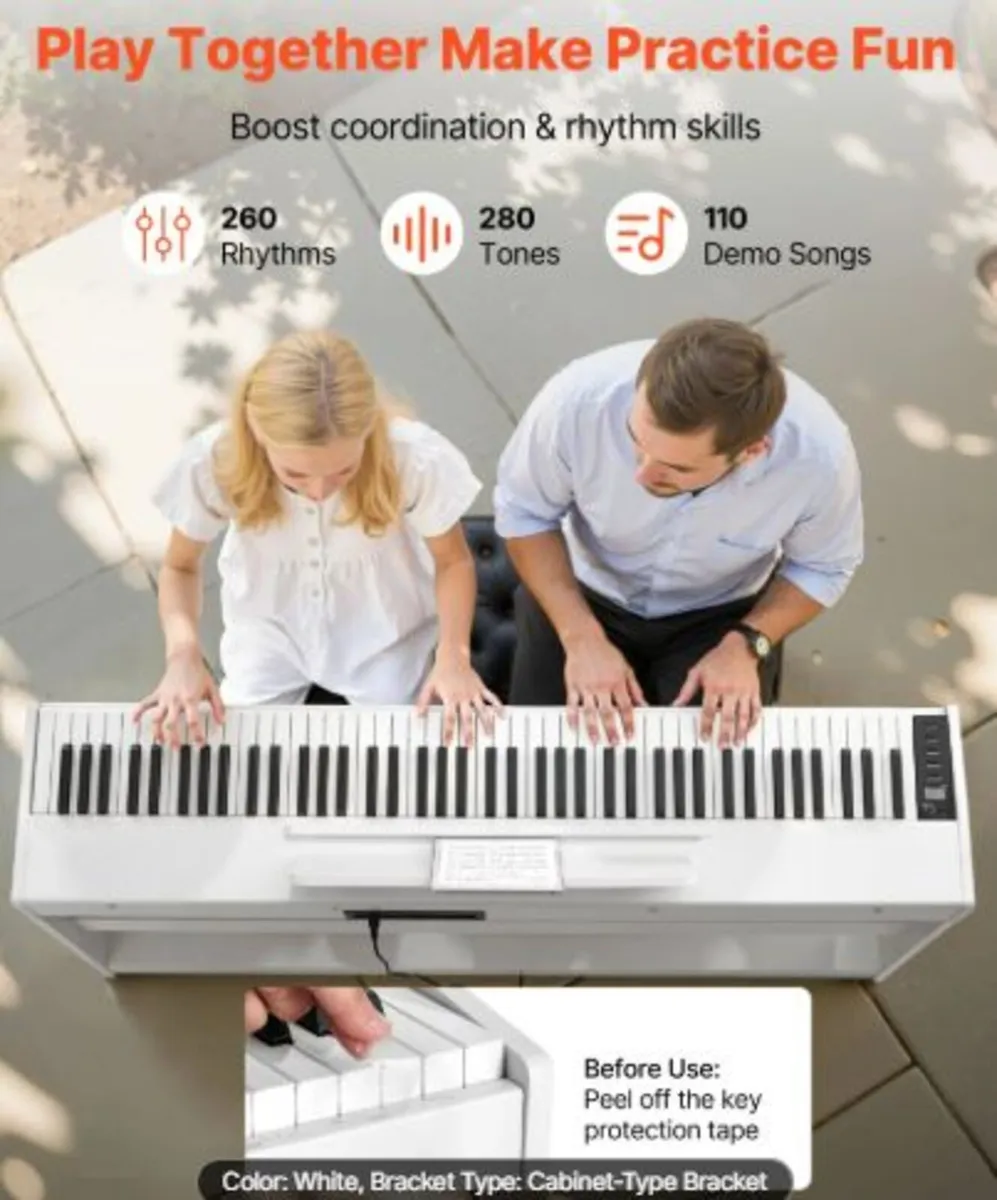 Weighted Digital Piano, 88 Keys Fully Weighted, - Image 3