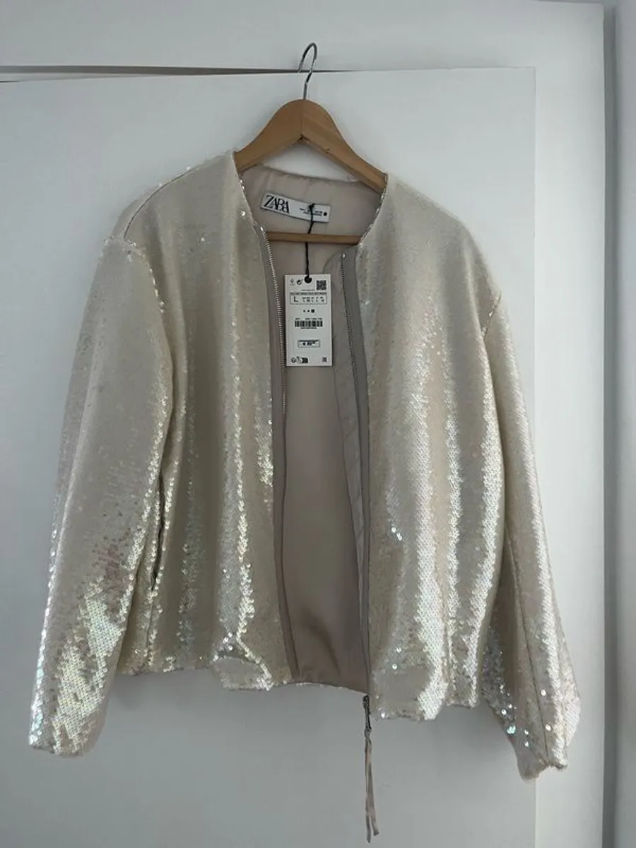 Zara sequin bomber jacket (new with tags) - Image 1