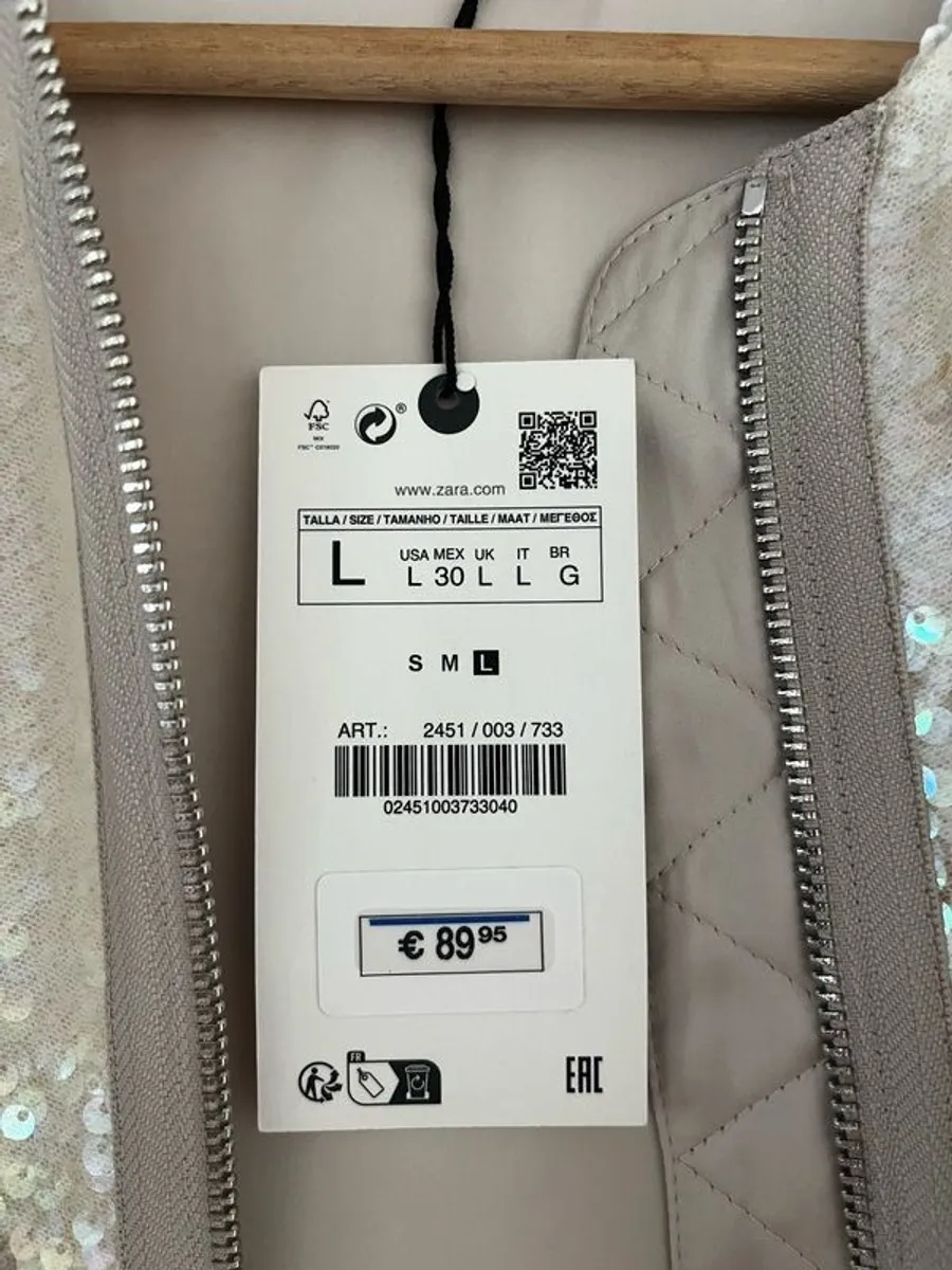 Zara sequin bomber jacket (new with tags) - Image 2