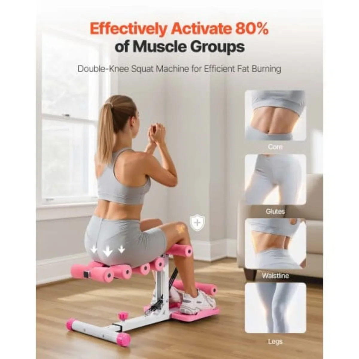 Deep Squat Machine, Adjustable Glutes Trainer Mach - Image 3