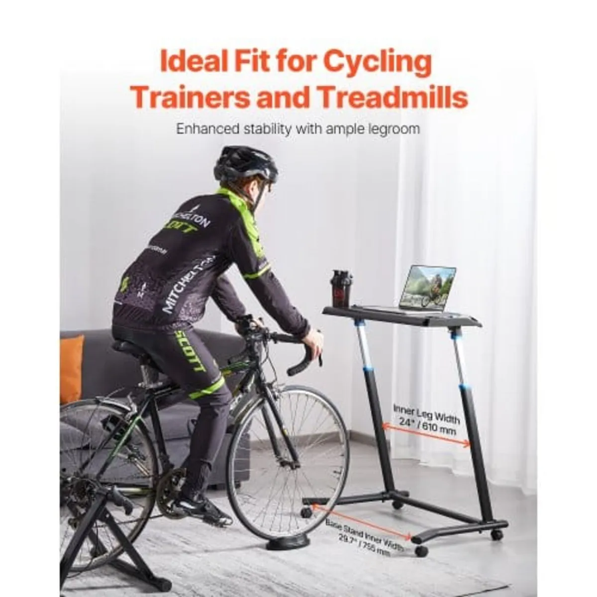 Cycling Desk, Mobile Foldable Multi-Functional Bik - Image 2