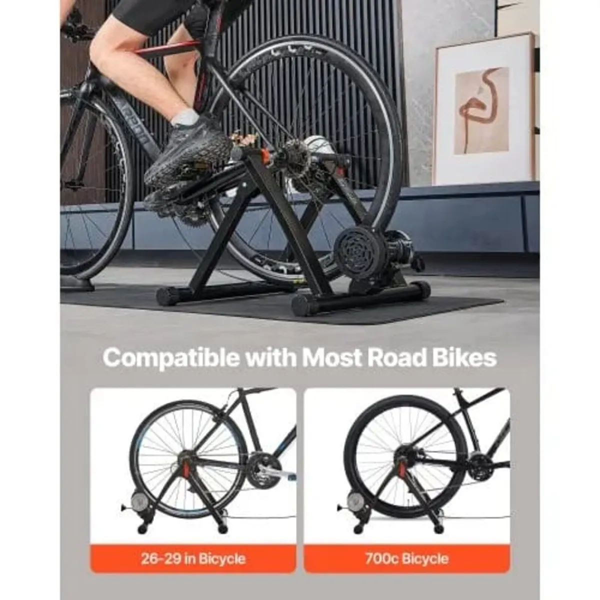 Bike Trainer, 6 Level Resistance, 660.4-736.6 mm & - Image 3