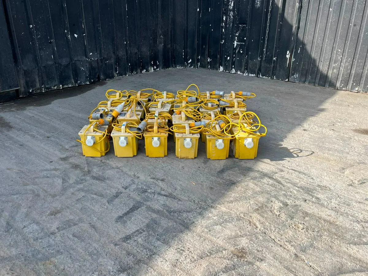 110V Yellow Site Transformer - Image 2