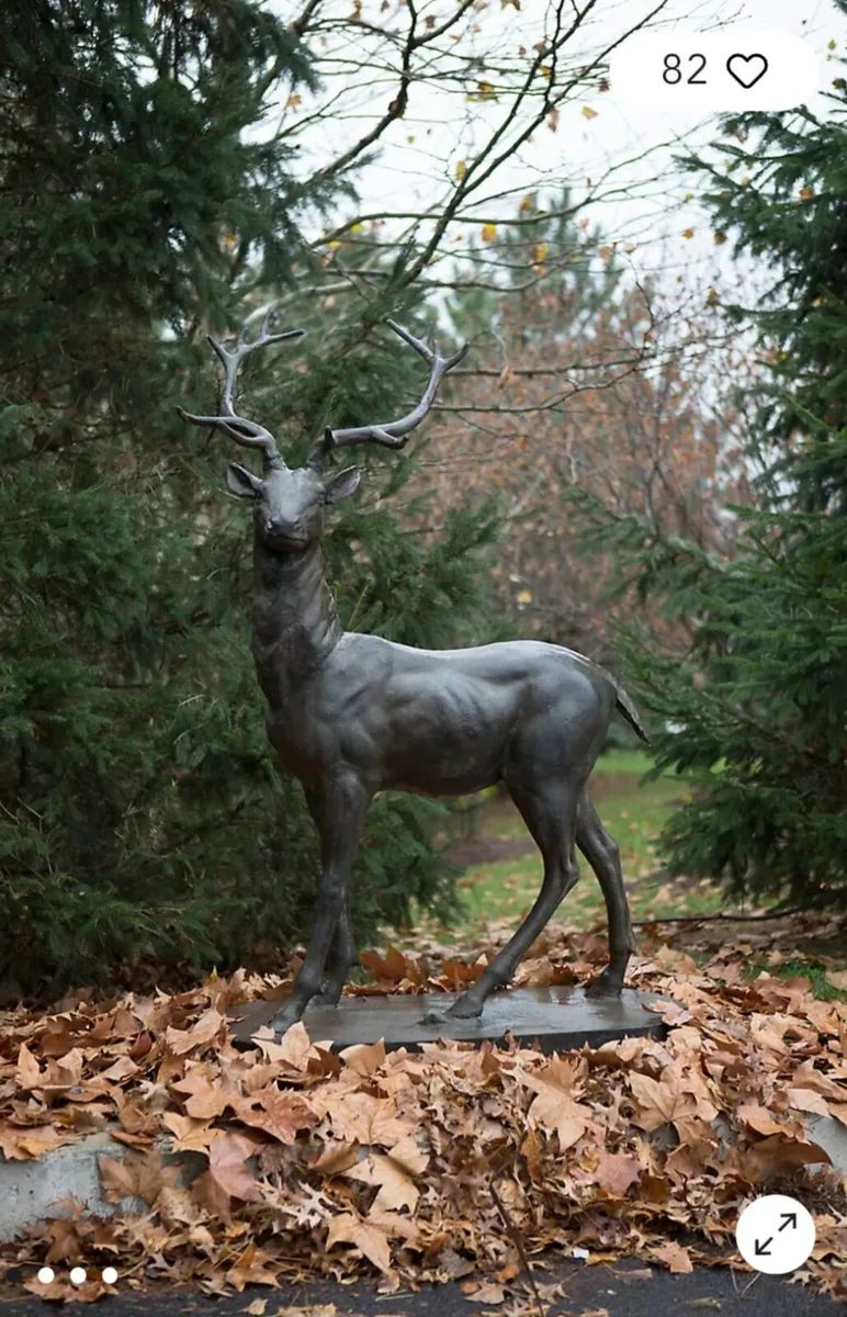 HEAVY CAST IRON DEERS - Image 2